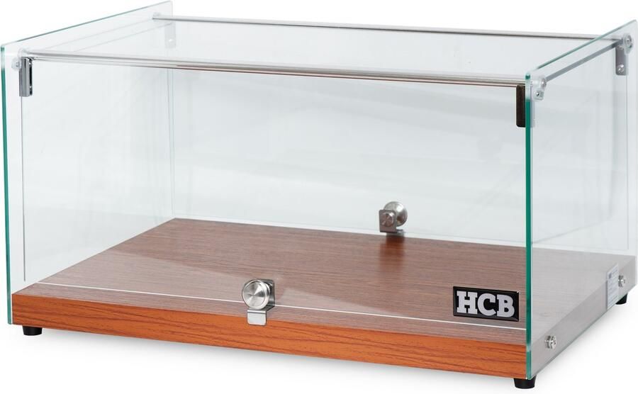 HCB Professionele Glazen opzet vitrine 35 liter Horeca opzetvitrine 8.6 kg 2976