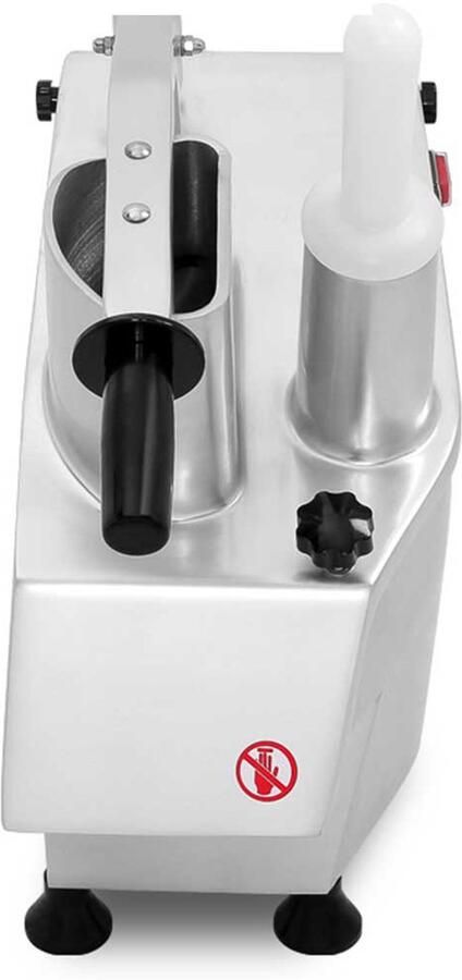 HCB Professionele Horeca Groentesnijmachine 5 schijven 230V Groentesnijder Mandoline Groentesnijder elektrisch 29x40x54 cm (DxBxH) 22 kg 2508