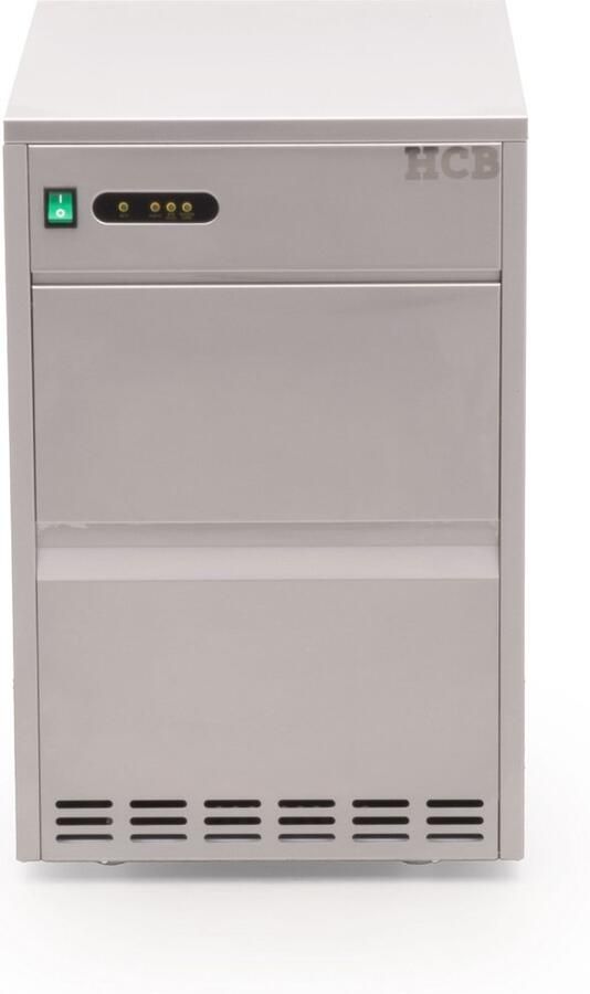 HCB Professionele Horeca IJsblokjesmachine 24 kg p d RVS INOX 230V IJsblokjes machine 47x33x58 cm (DxBxH) 21 kg 2980