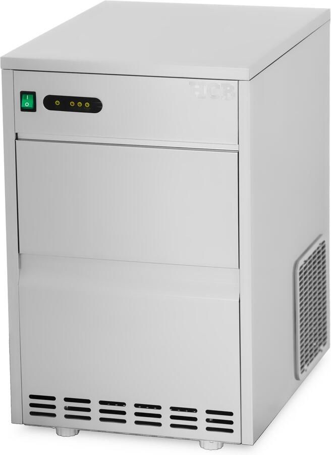 HCB Professionele Horeca IJsblokjesmachine 30 kg p d RVS INOX 230V IJsblokjes machine 51x39.8x62.5 cm (DxBxH) 26 kg 2982