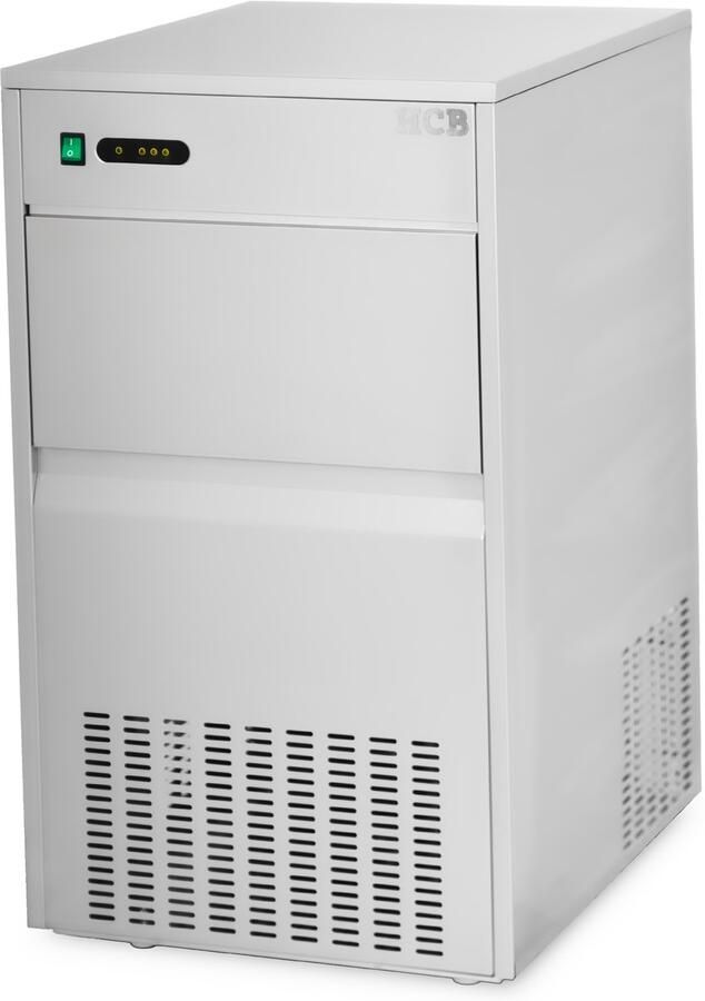 HCB Professionele Horeca IJsblokjesmachine 80 kg p d RVS INOX 230V IJsblokjes machine 61.2x50x90 cm (DxBxH) 48 kg 2983