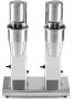 HCB Professionele Horeca Milkshakemixer dubbel 2 x 750 ml RVS INOX Milkshakemaker 17x35x52 cm (DxBxH) 6 kg 9870 - Thumbnail 1