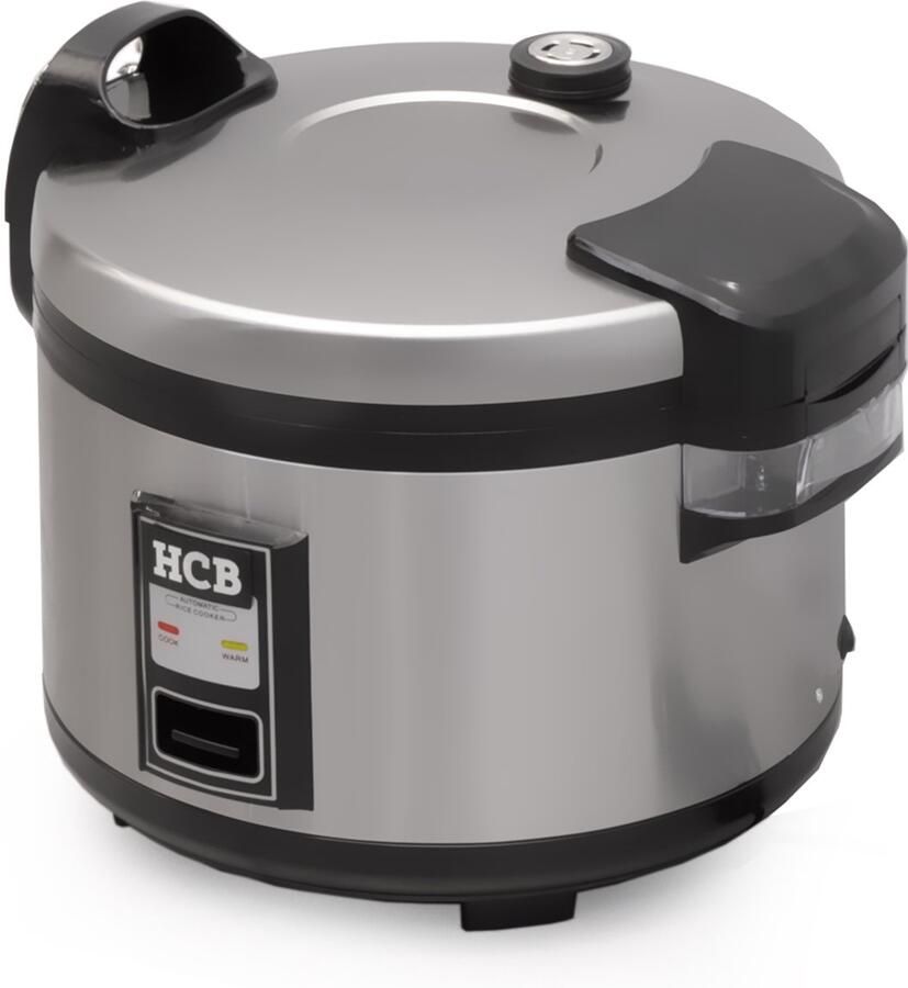HCB Professionele Horeca Rijstkoker 16 liter 230V RVS INOX Rijst koker 42x46.5x37 cm (DxBxH) 8 kg 3836