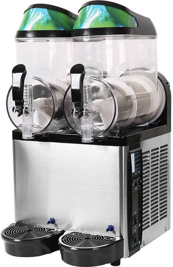 HCB Professionele Horeca Slushmachine 2 x 12 liter 230V Slush puppy machine 51x43x77 cm (DxBxH) 44 kg 7656