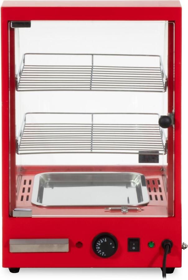 HCB Professionele Horeca Warmhoudvitrine 230V RVS INOX 46x38x59.5 cm (DxBxH) 21 kg 7724