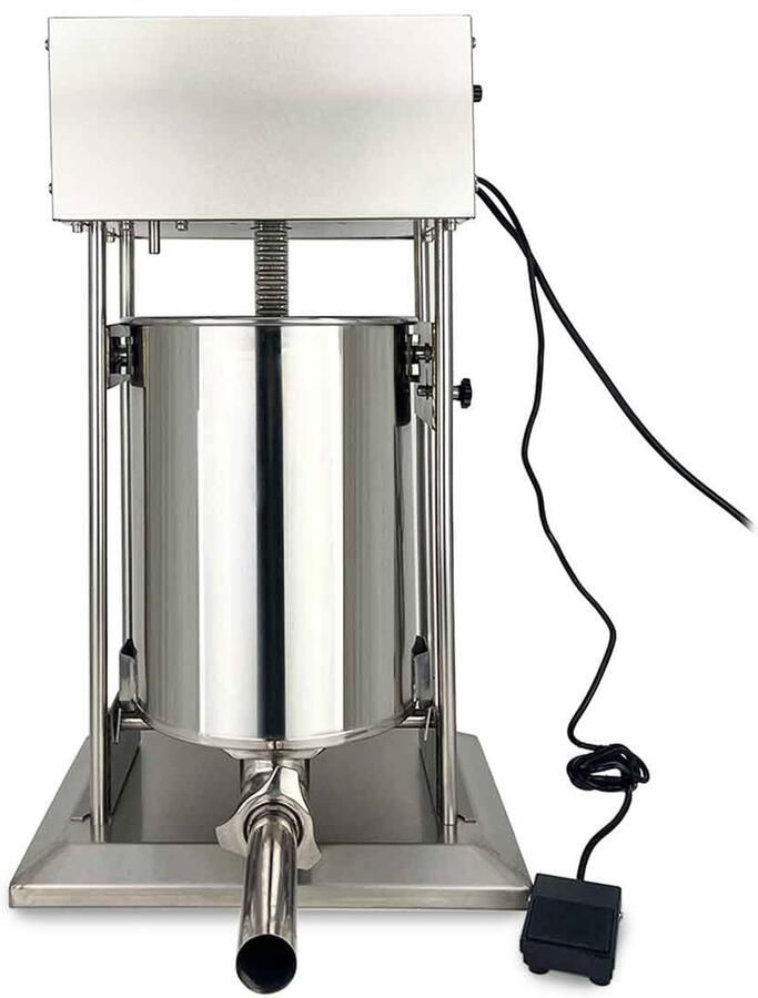 HCB Professionele Horeca Worstvuller 20 liter elektrisch 230V Worstenmaker Worstmachine 43x32x80 cm (BxDxH) 15 kg 2512