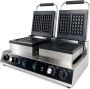 HCB Professioneel horeca Wafelijzer voor 4 Luikse wafels Wafelmaker van RVS INOX 38x63x27 cm (DxBxH) 20 kg 9921 - Thumbnail 3