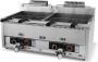 HCB Professionele grote Horeca frituurpan Dubbele friteuse 2 x 30 liter aardgas RVS INOX frietpannen frietpan 58x110x48 cm (DxBxH) 8750W 2604 - Thumbnail 2