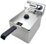 HCB Professionele grote Horeca frituurpan Friteuse 9 liter 230V RVS INOX frietketel frietpannen frietpan 41.5x27x34 cm (DxBxH) 3250W 2590 - Thumbnail 3