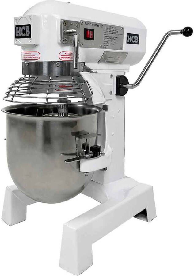 HCB Professionele Horeca Planeetmenger 10 liter 230V RVS deegmachine Kneedmachine Keuken machine