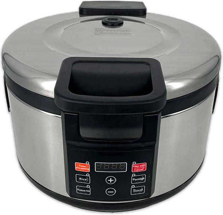 HCB Professionele Horeca Rijstkoker 16 liter 230V RVS INOX Rijst koker 46.5x42x37 cm (BxDxH) 8 kg 3836