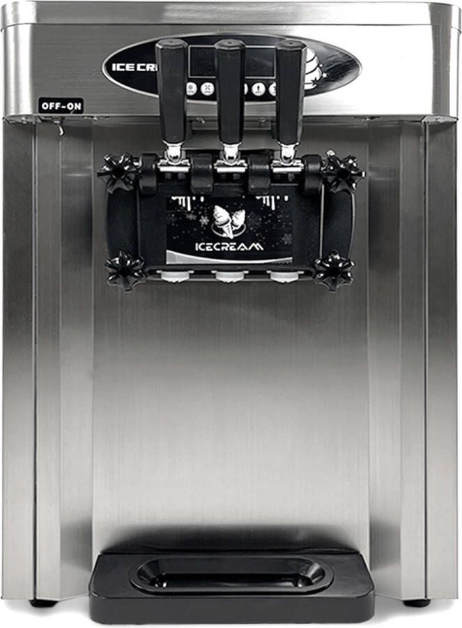 HCB Professionele Horeca Softijsmachine 2 smaken 230V RVS INOX 56.5x76.5x80 cm (BxDxH) 65 kg 7707