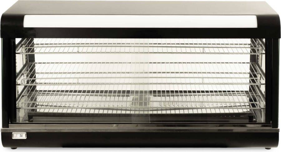 HCB Professionele Horeca Warmhoudvitrine 230V RVS INOX 120x48x62 cm (BxDxH) 20 kg 8470