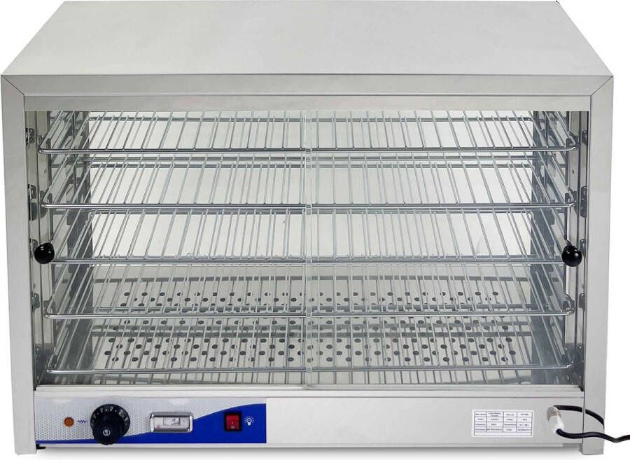 HCB Professionele Horeca Warmhoudvitrine 230V RVS INOX 36x86.5x62.5 cm (DxBxH) 20 kg 3810 - Foto 2