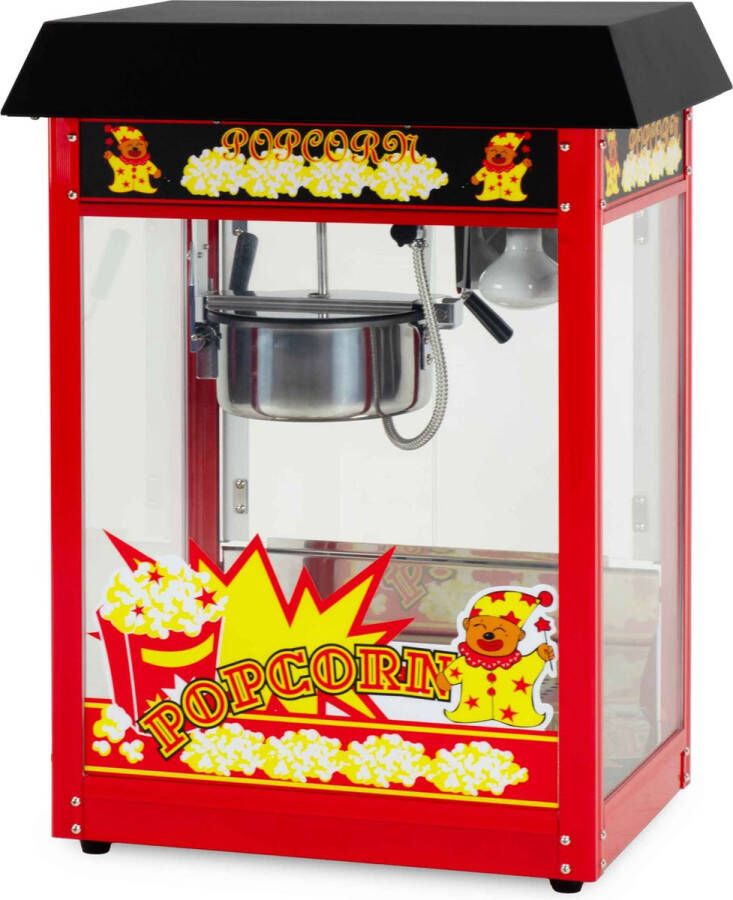 HCB Professionele Luxe Popcorn machine 230V Popcornmachine Zwart Horeca Popcornmaker 6248