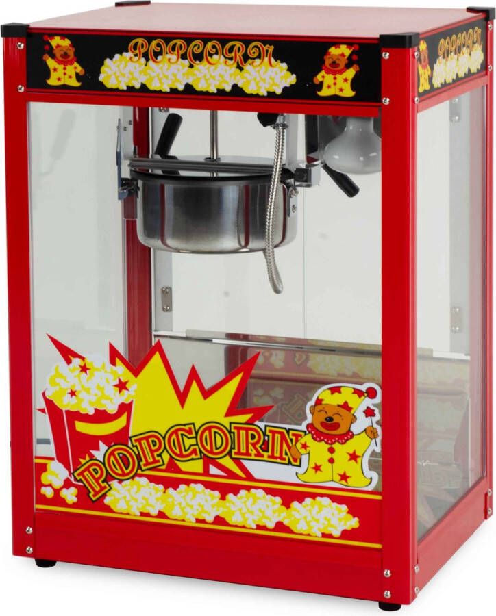 HCB Professionele Popcorn machine 230V Popcornmachine Rood Horeca Popcornmaker 14.9 kg 6244