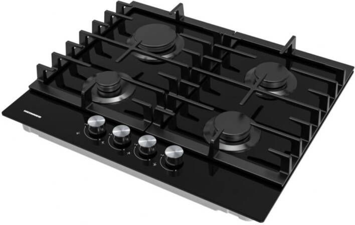 HEINN er HBH-M421IRFGBK Inbouw Inductiekookplaat 4 Zones Touch Control Zwart Glas