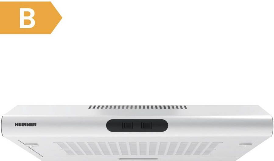 Heinner CH-MD200WH Onderbouw Afzuigkap 60 cm – 200 m³ u – 2 Standen – 1x 38 W Motor – 1x 1.5 W LED-Verlichting – 1 Wasbaar Filter – 5 Jaar Garantie – Wit - Foto 2