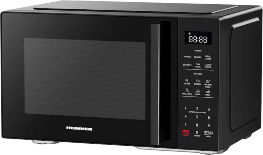 Heinner Combi Magnetron met Air Fry-functie 23 liter – 900 W – Grill 1100 W – 11 Vermogensstanden – Led Display – ECO-modus – 99 min Timer – Zwart - Foto 2