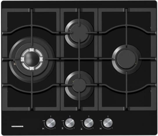 Heinner HBH-M452IWFGBK Inbouw Inductiekookplaat 4 Zones Touch Control Zwart Glas