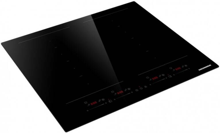 Heinner HBHI-M4ZB2FXSMTC Inbouw Elektrische Kookplaat 4 Zones Touch Control Zwart Glas