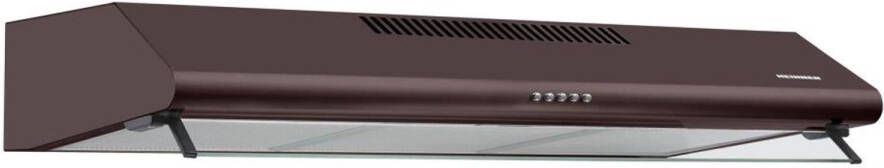 Heinner HCH-490-BRW – Wandschouw Afzuigkap – 90 cm – 304.5 m³ u – 3 Standen – LED-verlichting – Aluminium vetfilter – 5 Jaar Garantie – Bruin