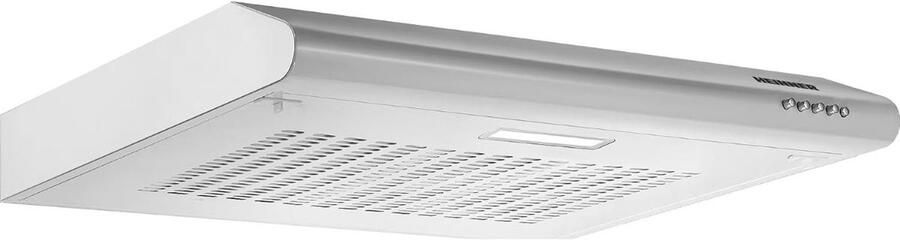 Heinner CH-201SS Onderbouw Afzuigkap 60 cm – 209 7 m³ u – 3 Standen – LED-verlichting – Aluminium Vetfilter – Recirculatie – 5 Jaar Garantie – Zilver
