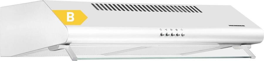 Heinner CH-400 Onderbouw Afzuigkap 60 cm – 326.4 m³ u – 3 Standen – 2x 60 W Motor – 1x 2 W LED-Verlichting – 2 Aluminium Vetfilters – 5 Jaar Garantie – Zwart