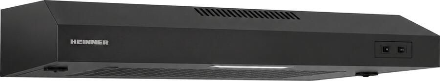 Heinner CH-MD190BK Onderbouw Afzuigkap 60 cm – 190 m³ u – 1x 38 W Motor – 2 Standen – 1x 1.5 W LED-Verlichting – 1 Aluminium Vetfilter – 5 Jaar Garantie – Zwart