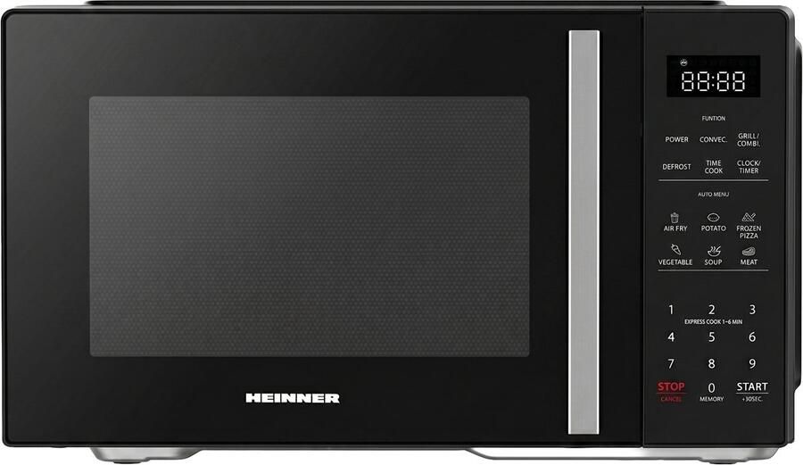 Heinner Combi Magnetron met Air Fry-functie 23 liter – 900 W – Grill 1100 W – 11 Vermogensstanden – Led Display – ECO-modus – 99 min Timer – Zwart