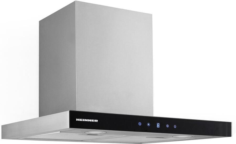 Heinner DCH-650TIX Wandschouw Afzuigkap 60 cm – 595 8 m³ u – 3 Standen – Touchbediening – Timer – 190 W Motor – 2 LED-verlichting – RVS Zwart Glas – 5 Jaar Garantie - Foto 5