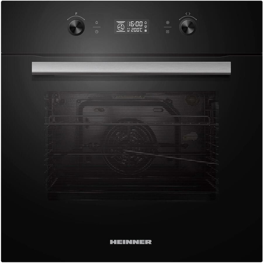 Heinner HBO-M709GCDRC-GBK Inbouw Oven 60 cm – Elektrisch – 70 L – Energieklasse A – Grill – 9 Functies – Touchdisplay – Kinderslot – Zwart Glas – 5 Jaar Garantie
