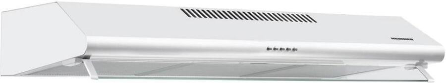Heinner HCH-490-WH Wandschouw Afzuigkap 90 cm – 304 5 m³ u – 3 Snelheden – 2×2W LED-verlichting – Recirculatie – 2×60W Motor – 5 Jaar Garantie – Wit