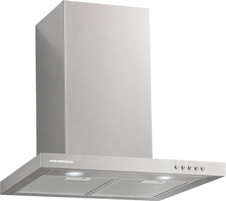 Heinner HDCH-660TSS Wandschouw Afzuigkap 60 cm – 568 4 m³ u – Energieklasse A+ – 3 Snelheden – 2×1 5W LED-verlichting – 190W Motor – 5 Jaar Garantie - Foto 2