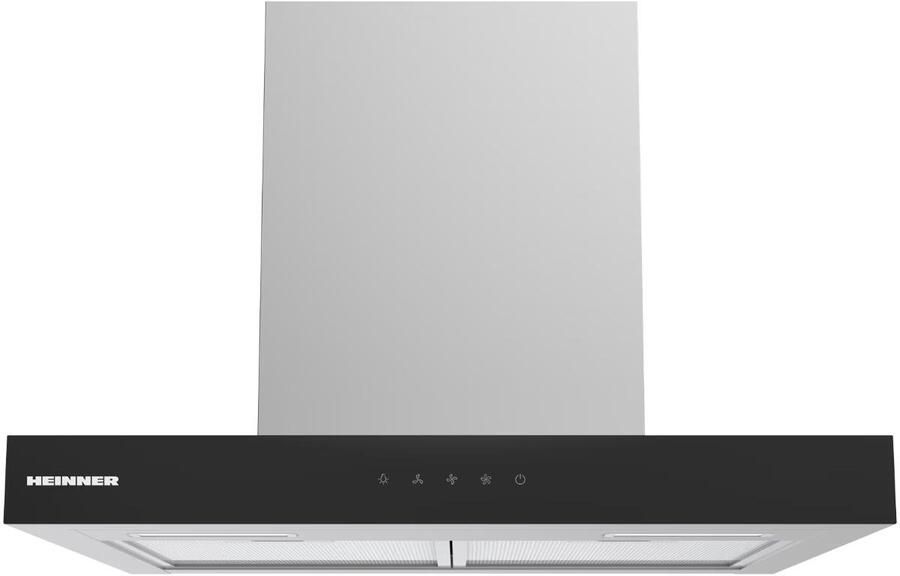 Heinner HDCH-MD60TIX – Wandschouw Afzuigkap – 60 cm – 800 m³ u – 4 Snelheden – LED-verlichting – Bewegingssensor – Touchbediening – Aluminium Vetfilter – 5 Jaar Garantie –Zilver Zwart - Foto 3