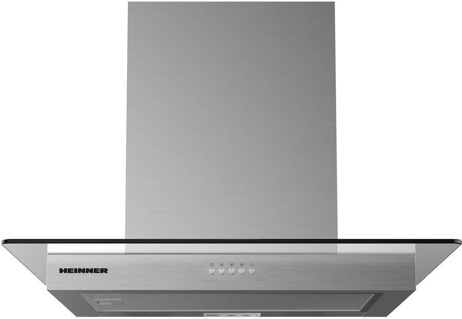 Heinner HDCH-MD630GIX – Wandschouw Afzuigkap – 60 cm – 630 m³ u – 3 Snelheden – LED Verlichting – Aluminium Vetfilter – Drukknopbediening – 5 Jaar Garantie – Zilver