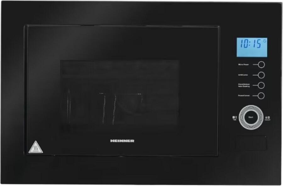 Heinner HMW-MDBI34CTBK Inbouw Magnetron – 25 L – 900 W – 1000 W Grill – 5 Vermogensniveaus – Touchbediening – Zwart – 5 Jaar Garantie - Foto 2