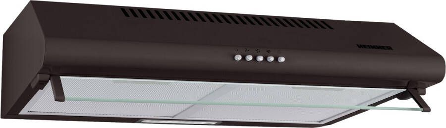 Heinner CH-400-BRW Onderbouw Afzuigkap – 60 cm – 326.4 m³ u – 3 Standen – LED-Lamp – Aluminium Vetfilter – 5 Jaar Garantie – Bruin