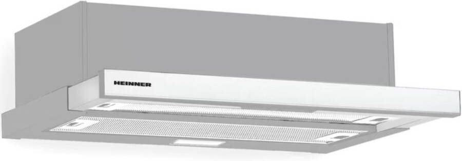 Heinner HTCH-490IX – Inbouw Afzuigkap – Telescopisch – 90 cm – 413 5 m³ u – 2 Standen – LED-Verlichting – 5 Jaar Garantie – Zwart Glas - Foto 2