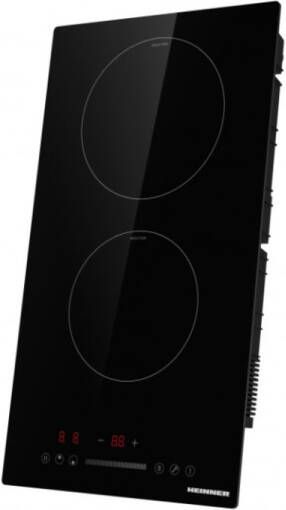 Heinner Inbouw Inductiekookplaat – 2 kookzones – Touch slide bediening – Automatische uitschakeling – Timer – Kinderslot –5 Jaar Garantie – Zwart glas - Foto 2