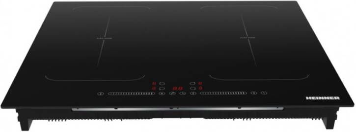 Heinner Inbouw Inductiekookplaat 60 cm 4 Kookzones Boostfunctie Slider Touchbediening Timer Kinderslot Automatische Panherkenning Zwart