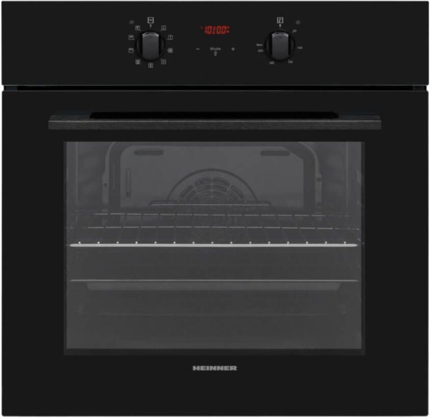 Heinner HBO-V659GCD-GBK Inbouw Oven – Elektrisch – 65 L – Energieklasse A – Heteluchtfunctie (Turbo) – Grill – 9 Functies – Kinderslot – Zwart – 5 Jaar Garantie