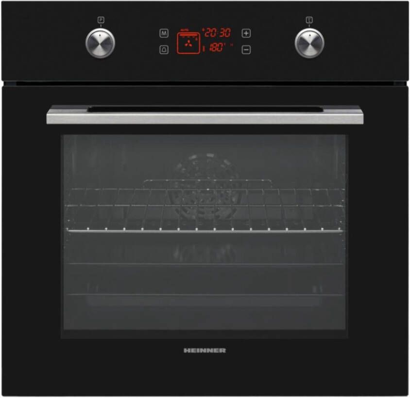 Heinner HBO-V6510GCDRC-GBK – Inbouw Oven – Heteluchtoven met Grill – 69 Liter – Energieklasse A – 10 Functies – 60 cm – 5 Jaar Garantie – Zwart