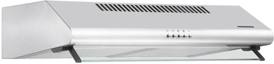 Heinner XCH-450S Onderbouw Afzuigkap 60 cm – 326.4 m³ u – 3 Standen – 2x 60 W Motor – 1x 2 W LED-Verlichting – 2 Aluminium Vetfilters – 5 Jaar Garantie – Zilver