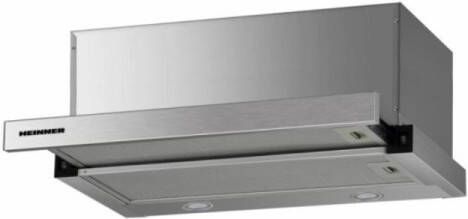 Heinner HTCH-F660IX – Onderbouw Afzuigkap – Telescopisch – 60 cm – 611 7 m³ u – 2 standen – LED-verlichting – Aluminium Vetfilter – 5 Jaar Garantie – Zilver - Foto 2