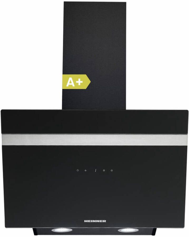 Heinner HDCH-6060RGBK – Schuine Afzuigkap – 60 cm – Touchbediening – 546 2 m³ u – 3 Standen – LED-Verlichting – Energieklasse A+ – 5 Jaar Garantie – Zwart Glas - Foto 2