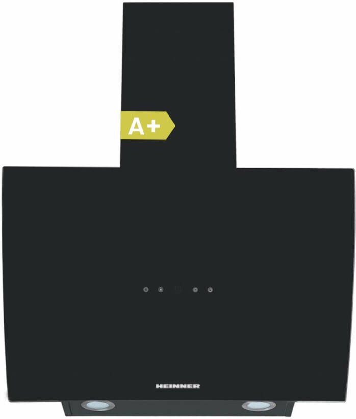 Heinner HDCH-5960RGBK – Schuine Afzuigkap – 60 cm – Touchbediening – 576 2 m³ u – LED-Verlichting – 3 Standen – Energieklasse A+ – 5 Jaar Garantie – Zwart Glas - Foto 2