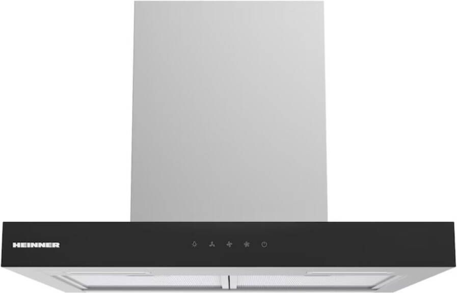 Heinner HDCH-MD60TIX – Wandschouw Afzuigkap – 60 cm – 800 m³ u – 4 Snelheden – LED-verlichting – Bewegingssensor – Touchbediening – Aluminium Vetfilter – 5 Jaar Garantie –Zilver Zwart - Foto 2