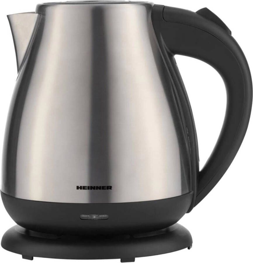 Heinner Waterkoker Retro 2200 Watt Dubbelwandig RVS 360° Draaibaar 1.7 Liter Zilver