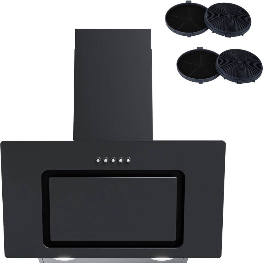 Heinrich´s Heinrich's HDU7623 afzuigkap 60cm zwart 300m3 schuine afzuigkap inclusief koolstoffilters - Foto 2